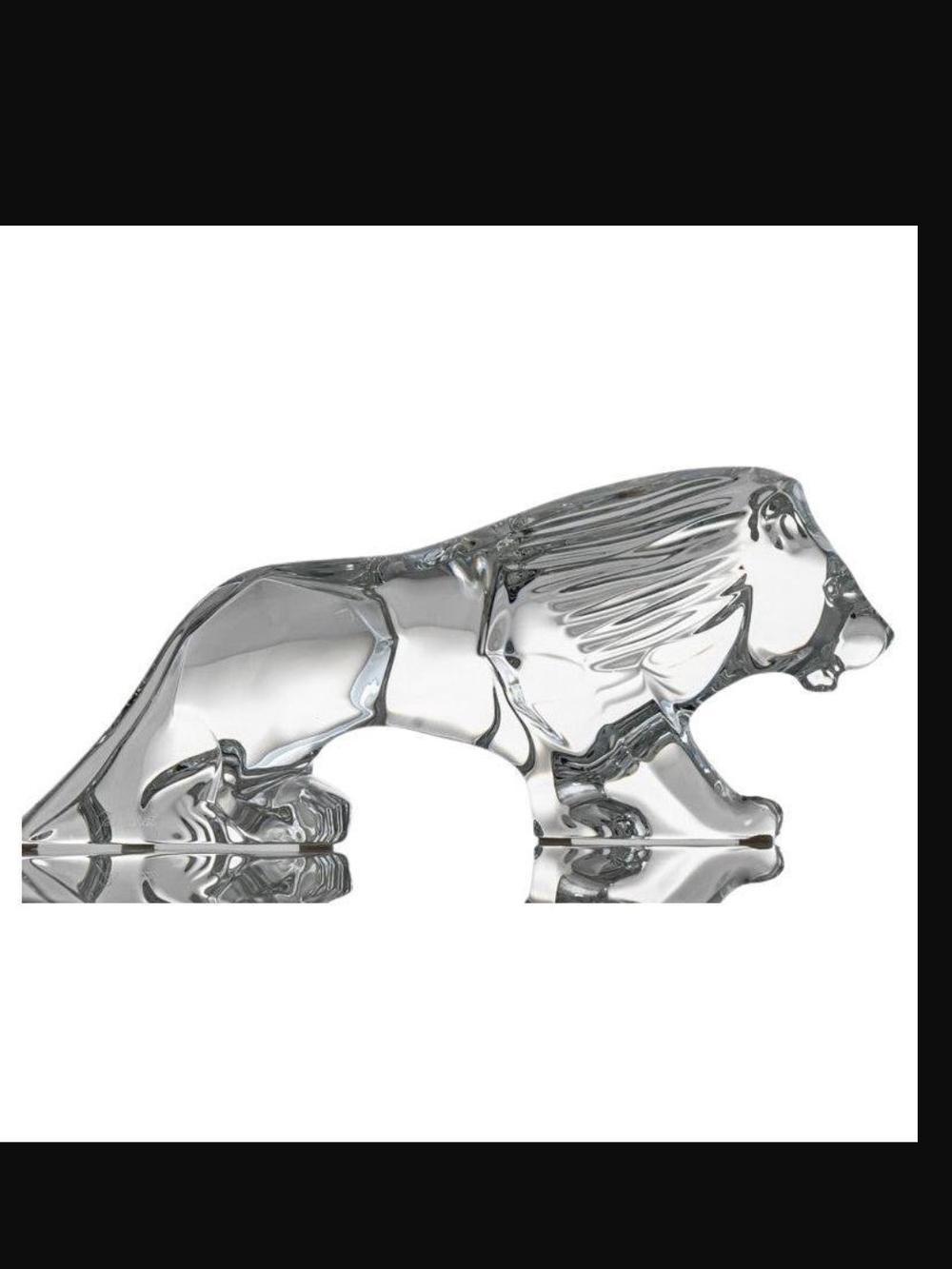 Baccarat Crystal Lion - France